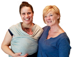 Anne with a doula client